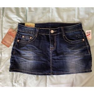 NWT Denim Mini Skirt